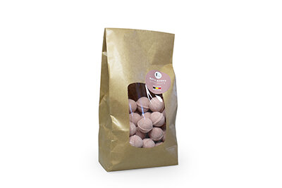 oud roze chocolate mini bruisbal