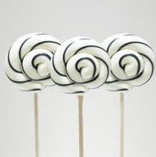 swirl lolly artisanaal wit zwart