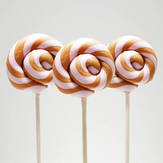 swirl lolly roze koper