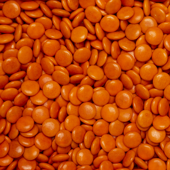 oranje smarties  lentilles de bock